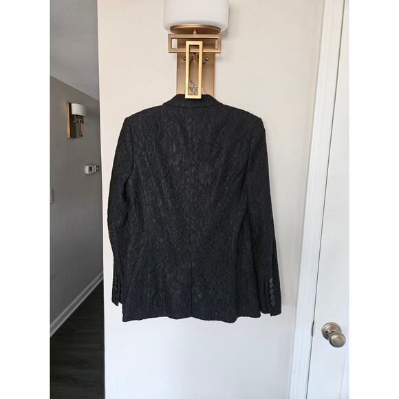 Veronica Beard Black Ashburn Jacket Lace Blazer Size 6 - Picture 9 of 13